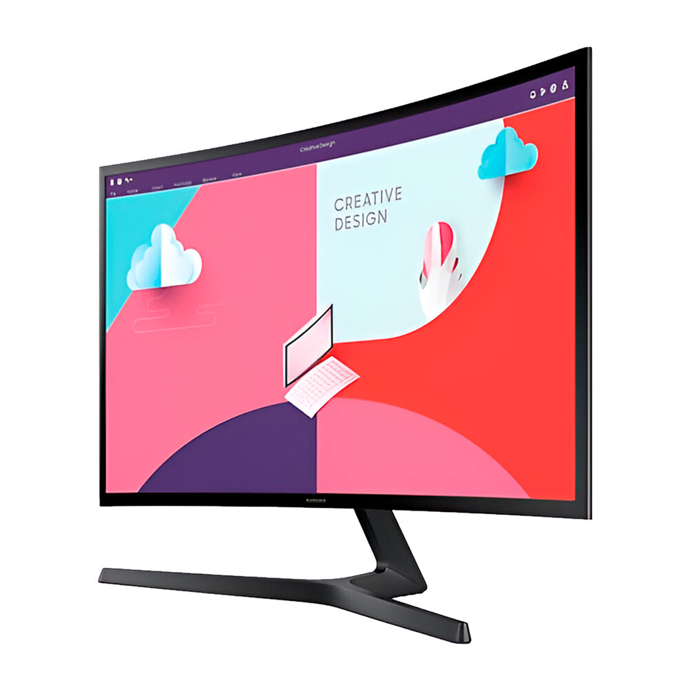LS24C366EALXZS (2) Monitor Samsung Essential S3 S24C366 Curvo 24" FHD 75Hz VA - Imagen 1
