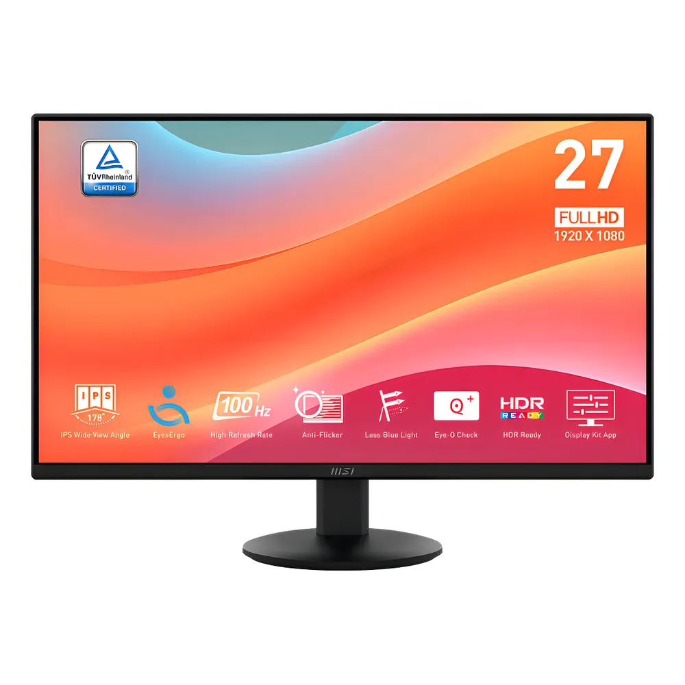 MP272L (1) Monitor MSI PRO MP272L 27" FHD 100Hz IPS - Imagen 1