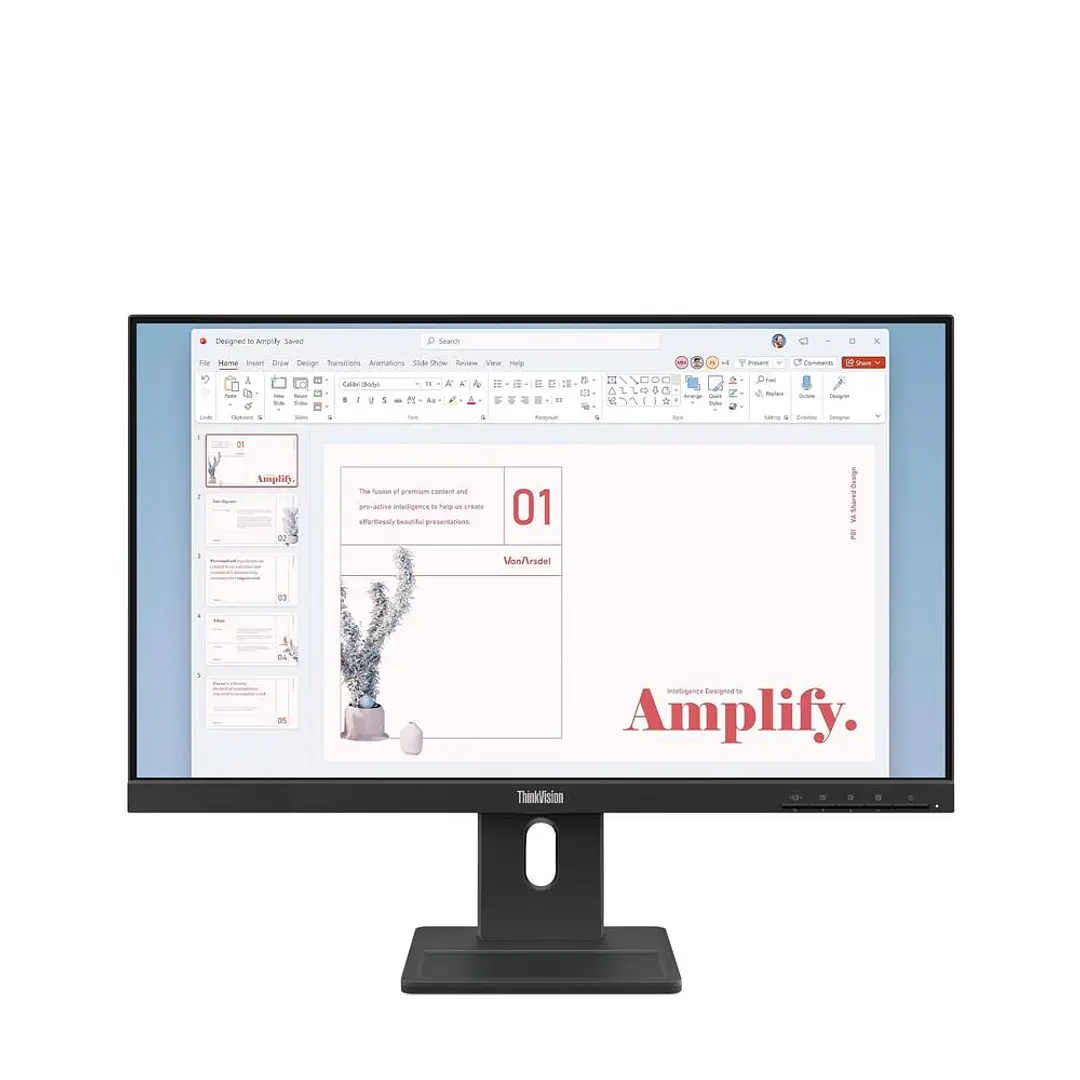 64BAMAR1CL_1 Monitor Lenovo ThinkVision E24-40 23.8" FHD 100Hz IPS Pivot - Imagen 1