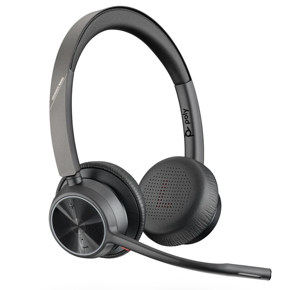 77Z30AA_1 Audífono Poly Voyager 4320 UC Stereo Bluetooth USB-C Teams - 77Z30AA - Imagen 1