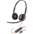 Audífono Poly Blackwire 3220 Stereo USB-A Negro