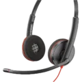 Audífono Poly Blackwire 3220 Stereo USB-A Negro - Imagen 2