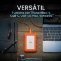 Disco Duro Externo LaCie Rugged Mini 4TB 2.5" USB-C / USB 3.0 Resistente - STFR4000800 - Imagen 3